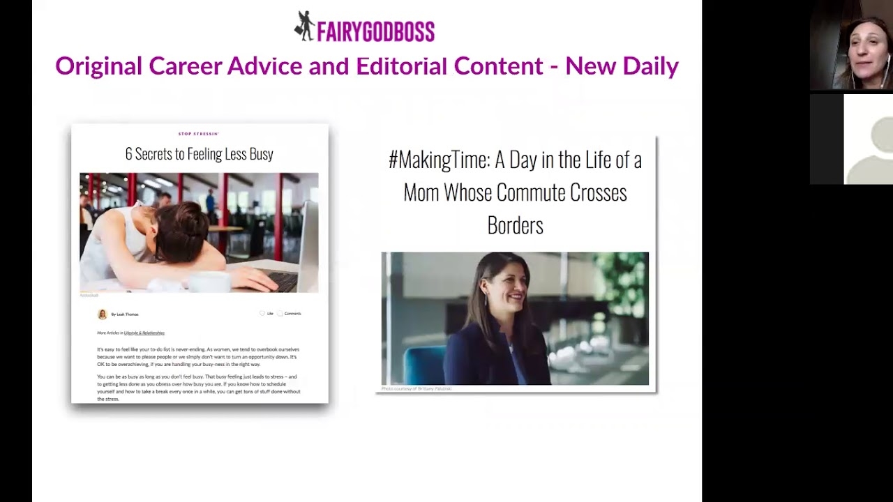 Advancing Your Career Through Gender Equality with Fairygodboss (Webinar, October 2018) 与神仙老板一起通过性别平等促进你的职业发展(2018年10月网络研讨会)