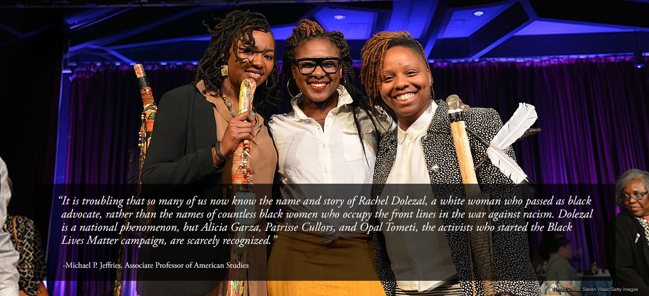 艾丽西亚加尔萨,Patrisse Cullors,乳白Tometi黑人生命物质运动的创始人