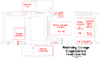 thumbnail floorplan of Clapp Library fourth floor